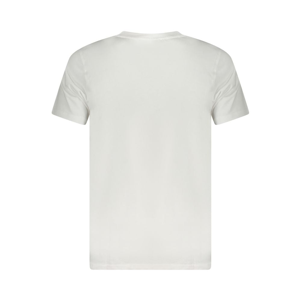 Cavalli Class White Cotton Men T-Shirt Cavalli Class
