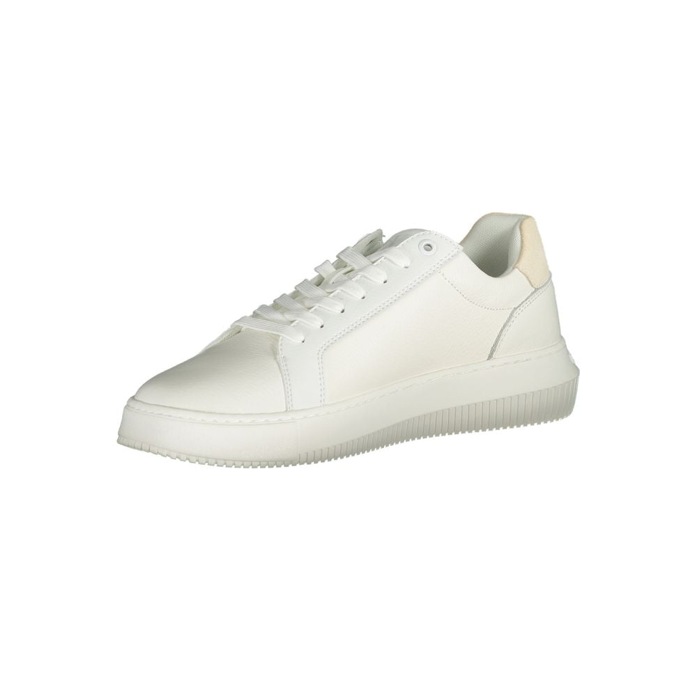 Calvin Klein White Polyurethane Men's Sneaker Calvin Klein