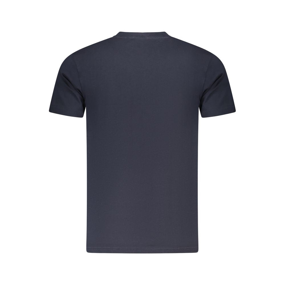 Cavalli Class Blue Cotton Men T-Shirt Cavalli Class