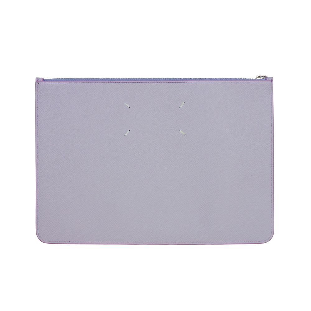 Maison Margiela Purple Calfskin Clutch Bag Maison Margiela