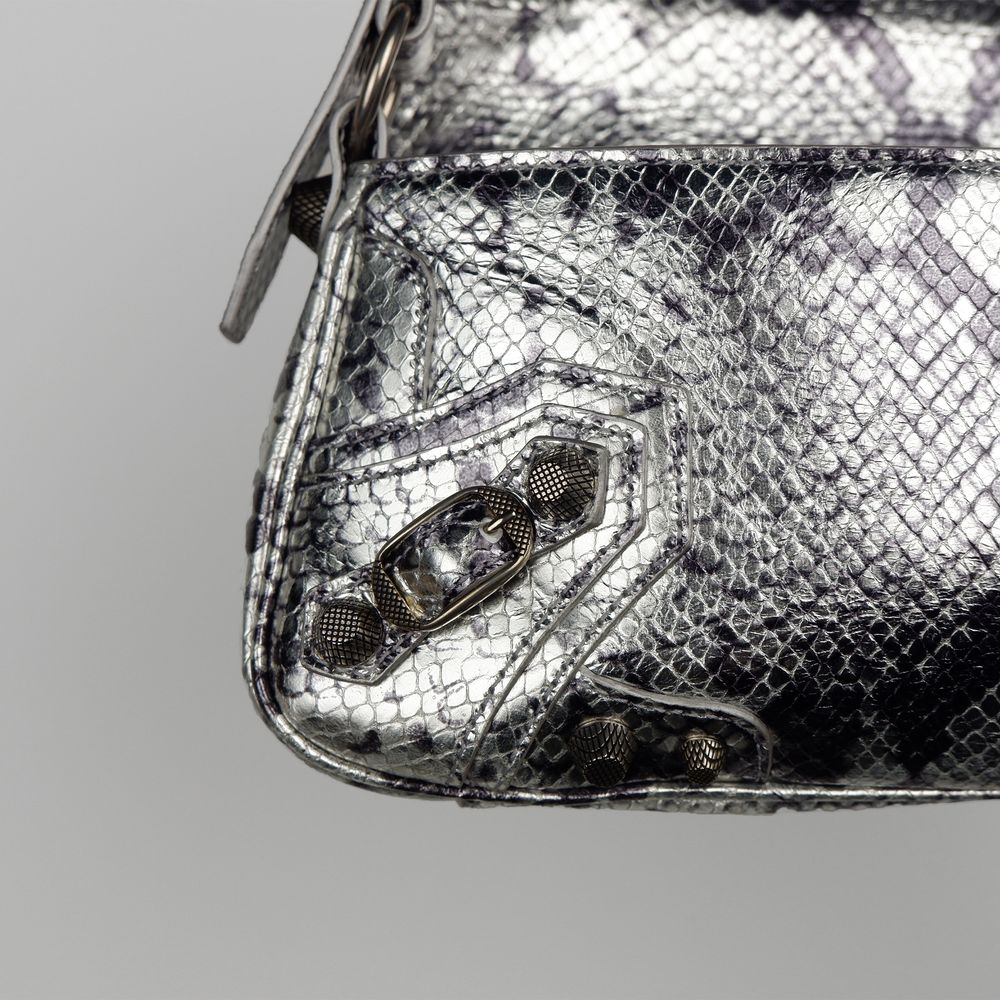 Balenciaga Gray Calfskin Handbag Balenciaga