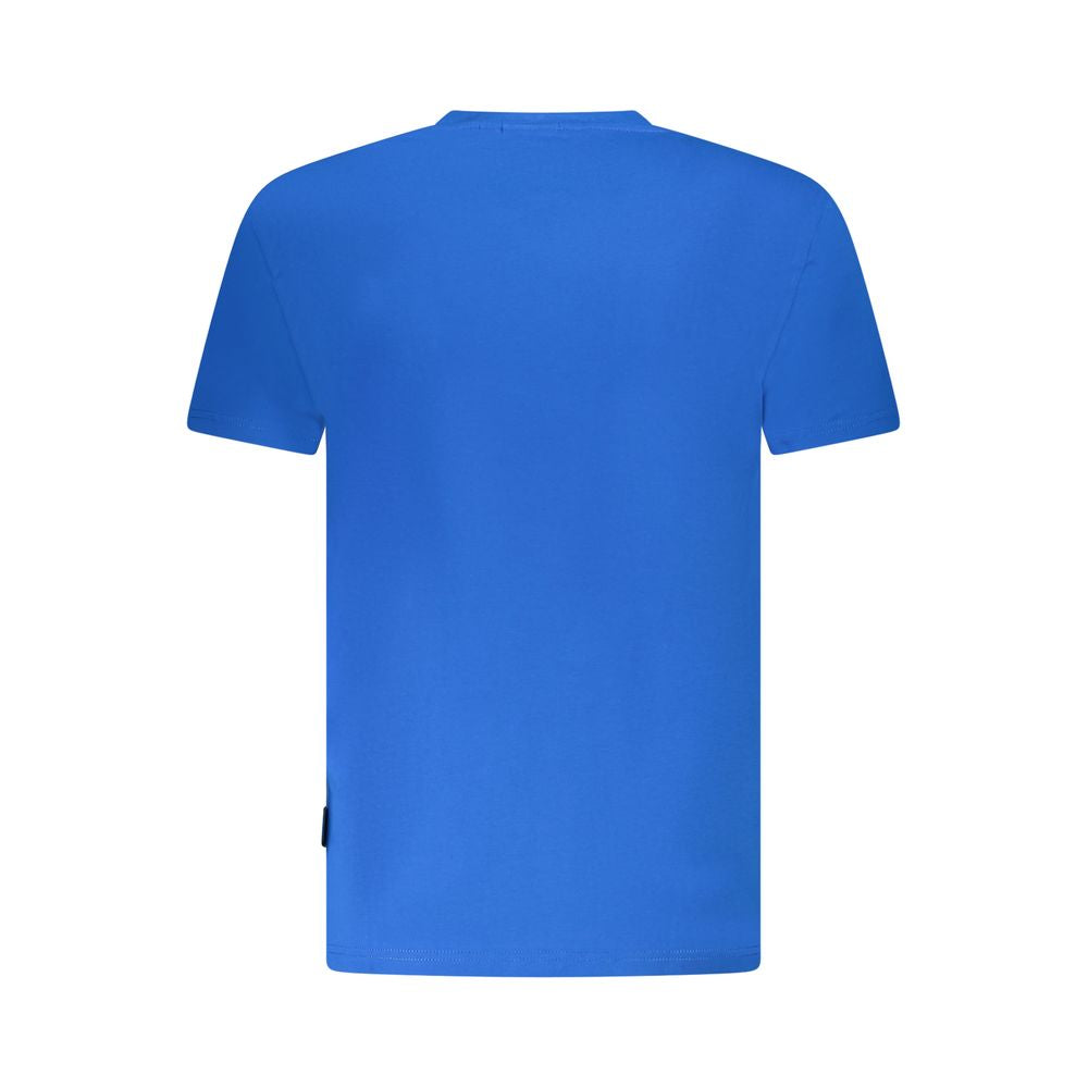 Napapijri Blue Cotton Men T-Shirt Napapijri