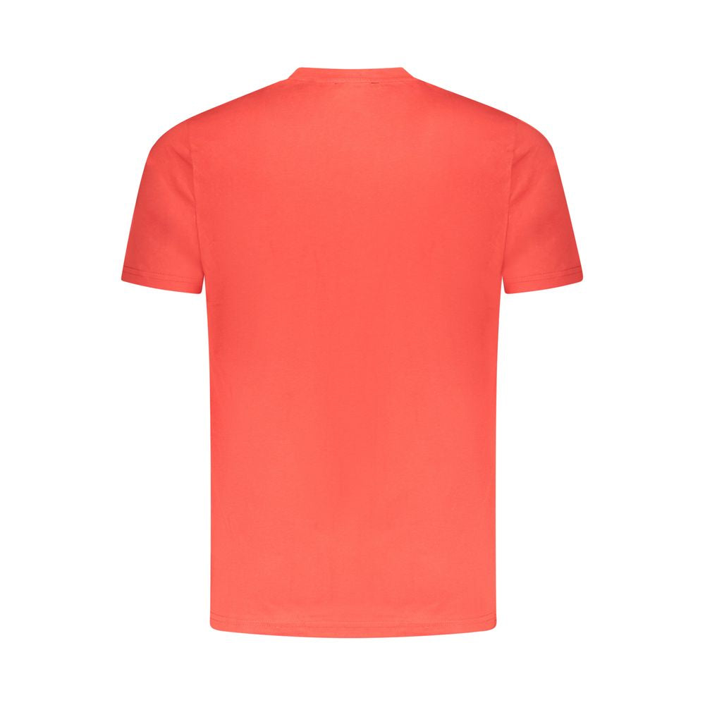 Cavalli Class Red Cotton Men T-Shirt Cavalli Class