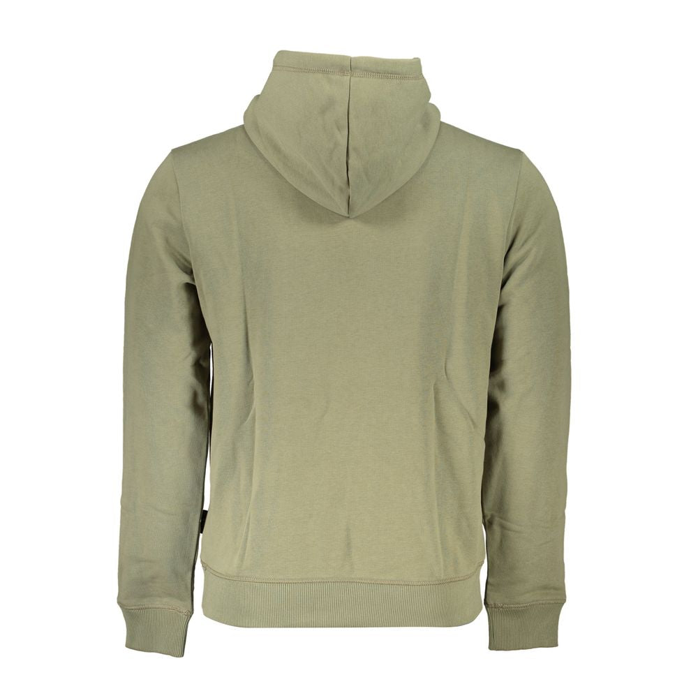 Napapijri Green Cotton Men Sweater Napapijri