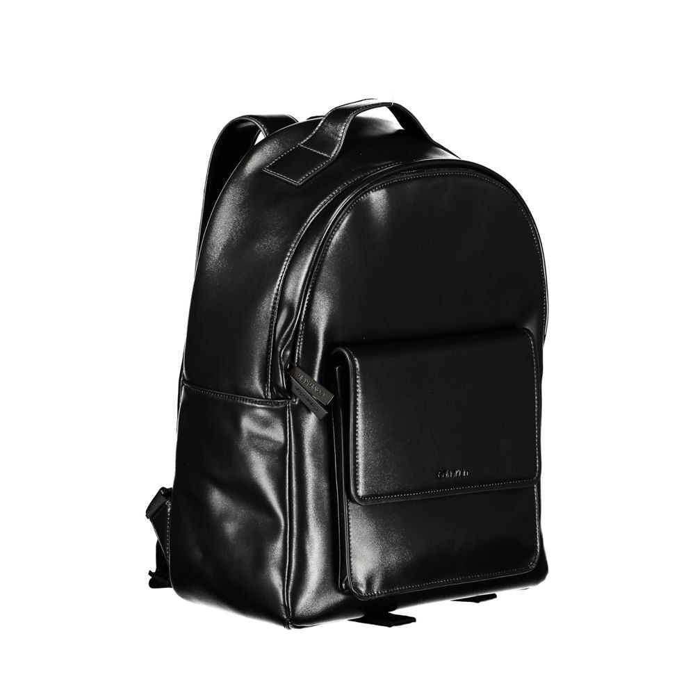 Calvin Klein Elegant Black Urban Backpack with Laptop Compartment Calvin Klein