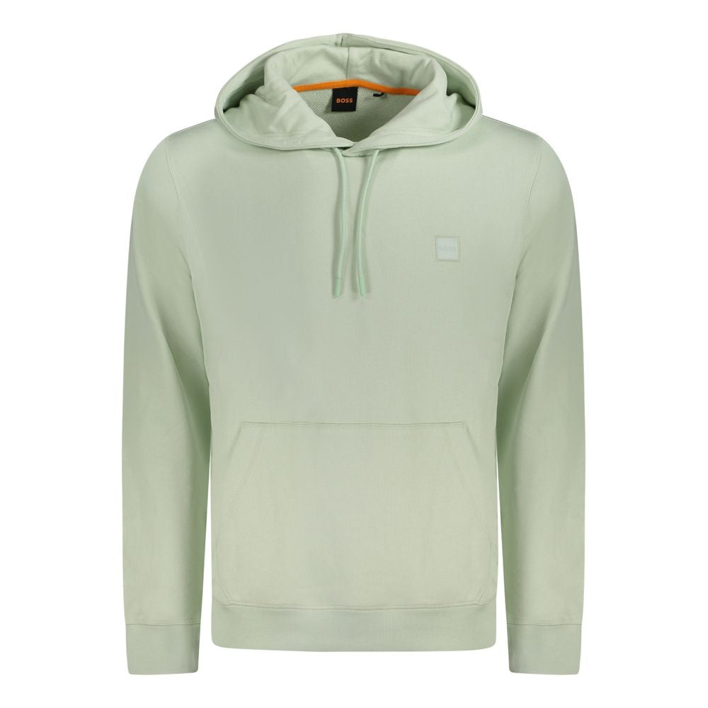 Hugo Boss Green Cotton Sweater Hugo Boss