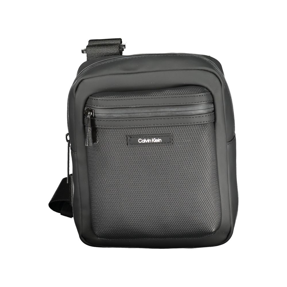 Calvin Klein Black Polyester Men Shoulder Bag Calvin Klein
