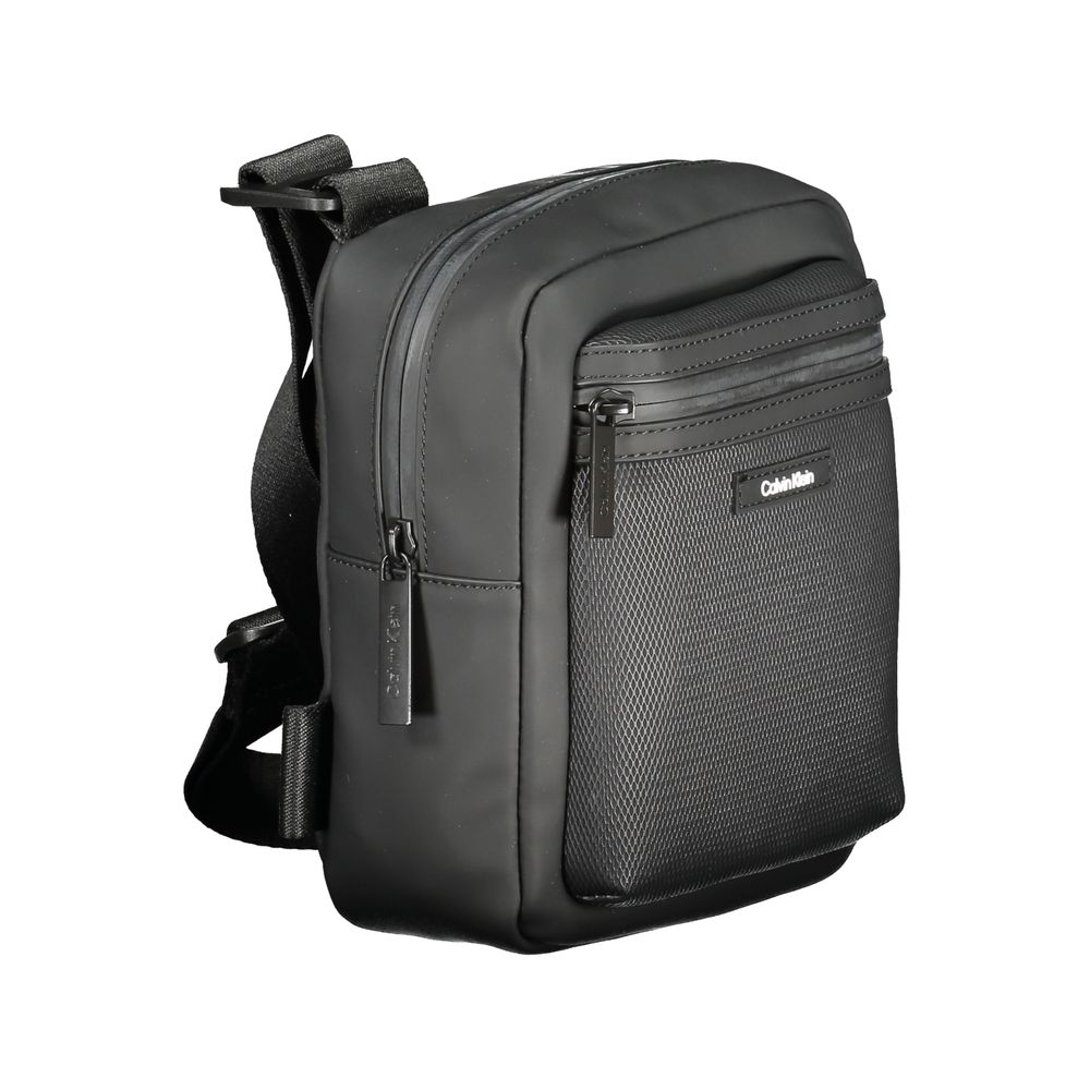 Calvin Klein Black Polyester Men Shoulder Bag Calvin Klein