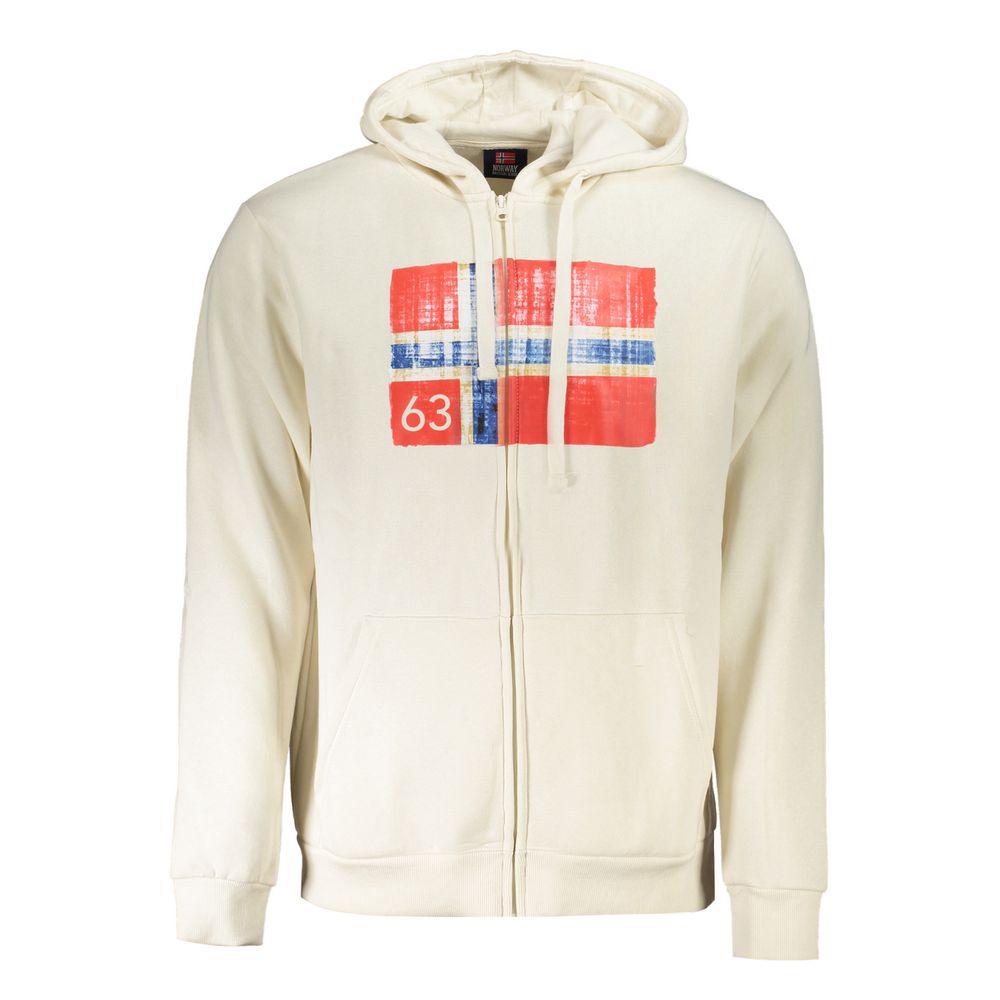 Norway 1963 White Cotton Men Sweater Norway 1963
