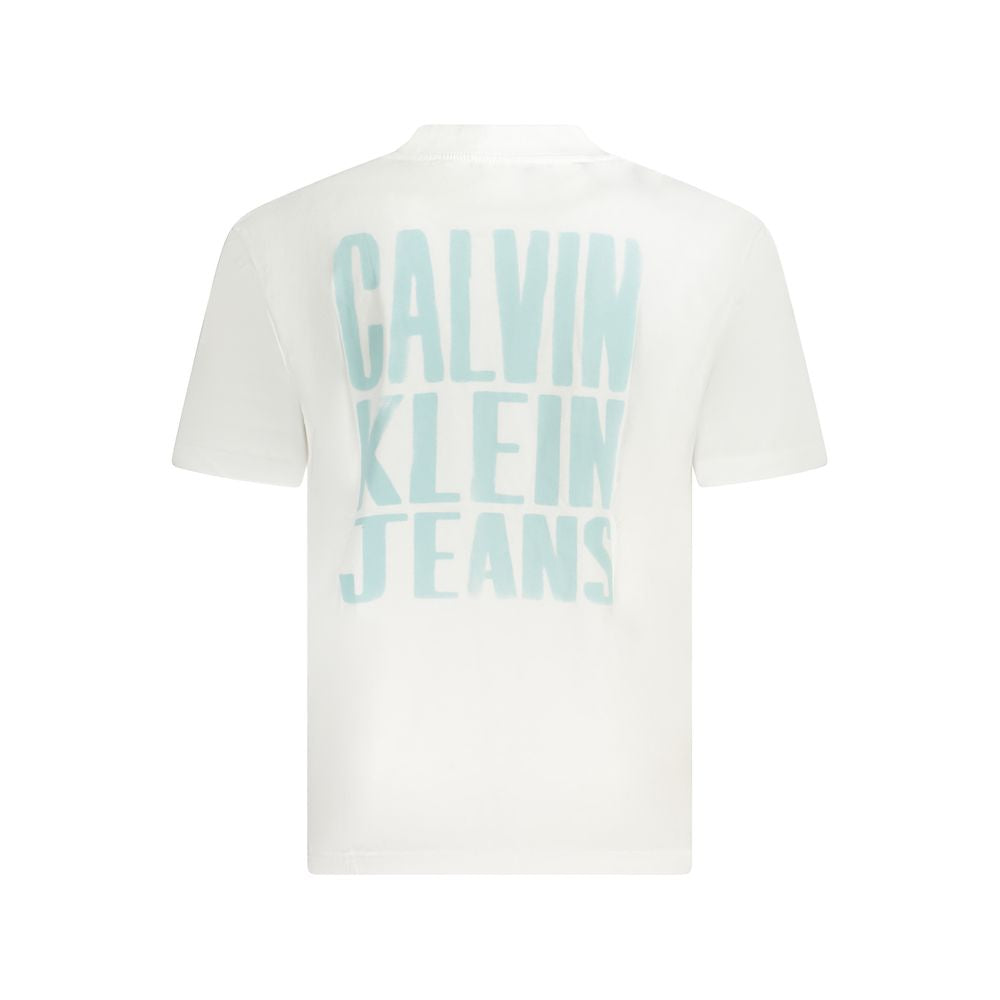 Calvin Klein White Cotton T-Shirt Calvin Klein