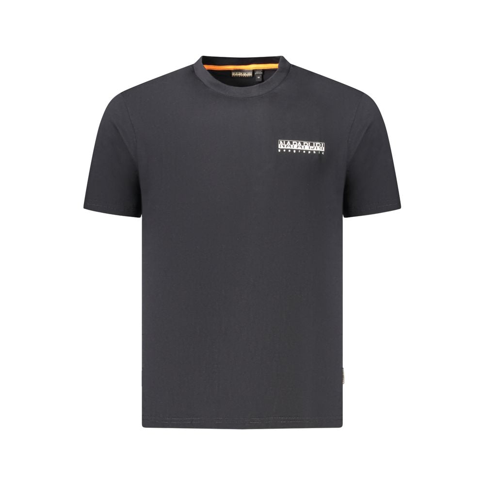 Napapijri Black Cotton Men T-Shirt Napapijri