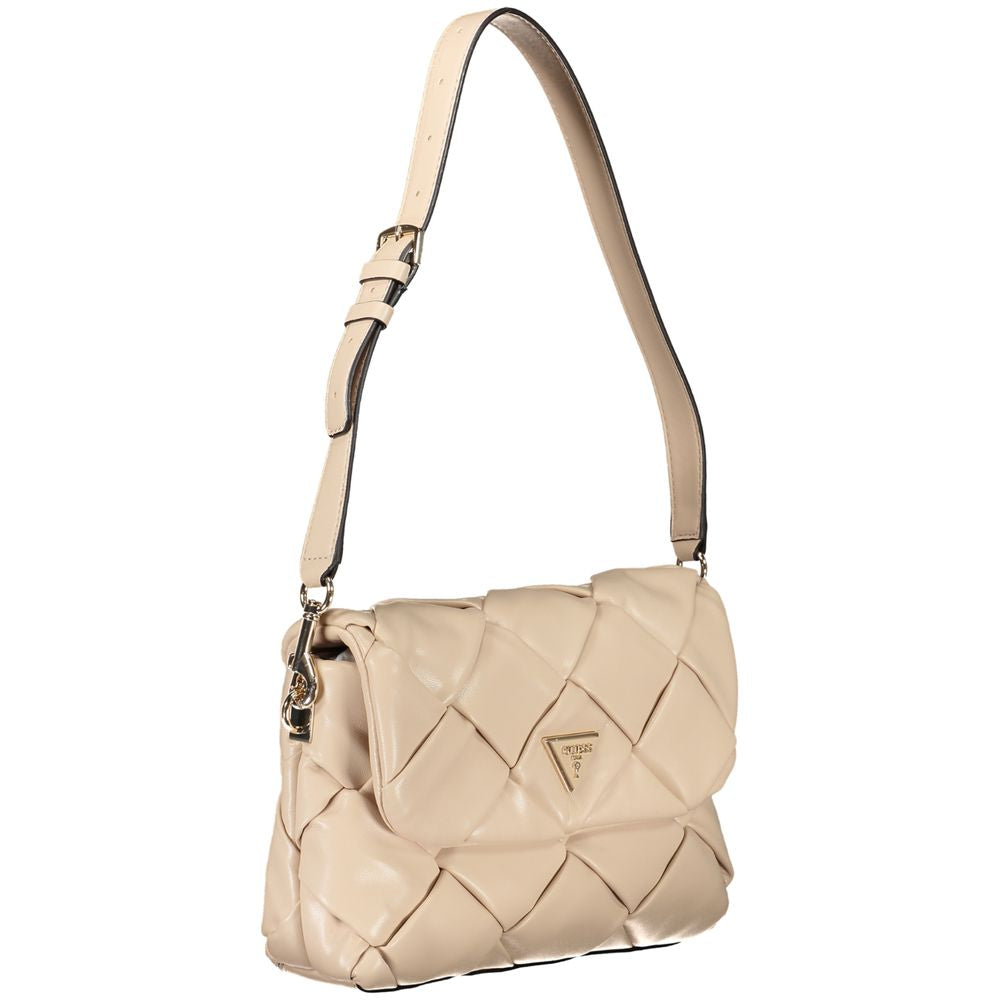 Guess Jeans Rosa Poliuretano Women Backpack Guess Jeans