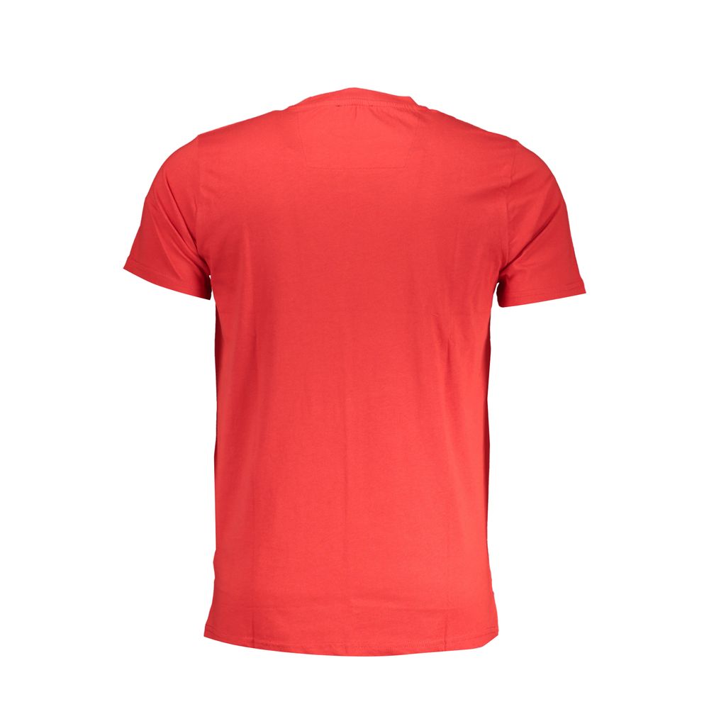 Cavalli Class Red Cotton Men T-Shirt Cavalli Class