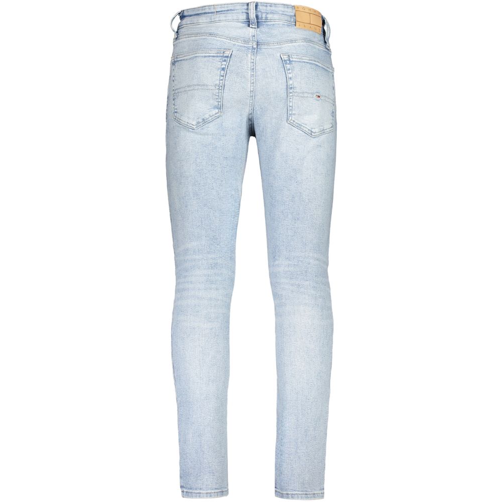 Tommy Hilfiger Azzurro Cotton Men's Tapered Jean Tommy Hilfiger