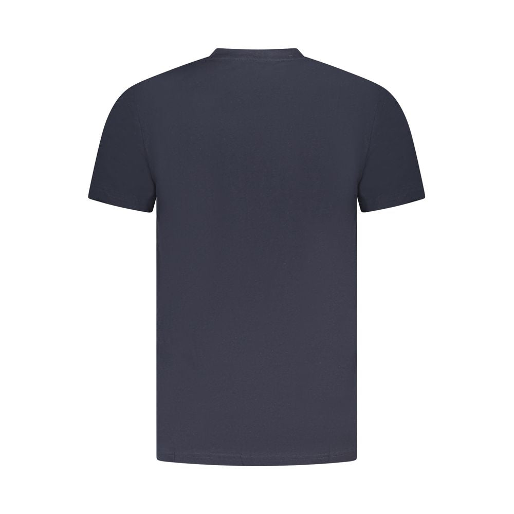 Cavalli Class Blue Cotton Men T-Shirt Cavalli Class