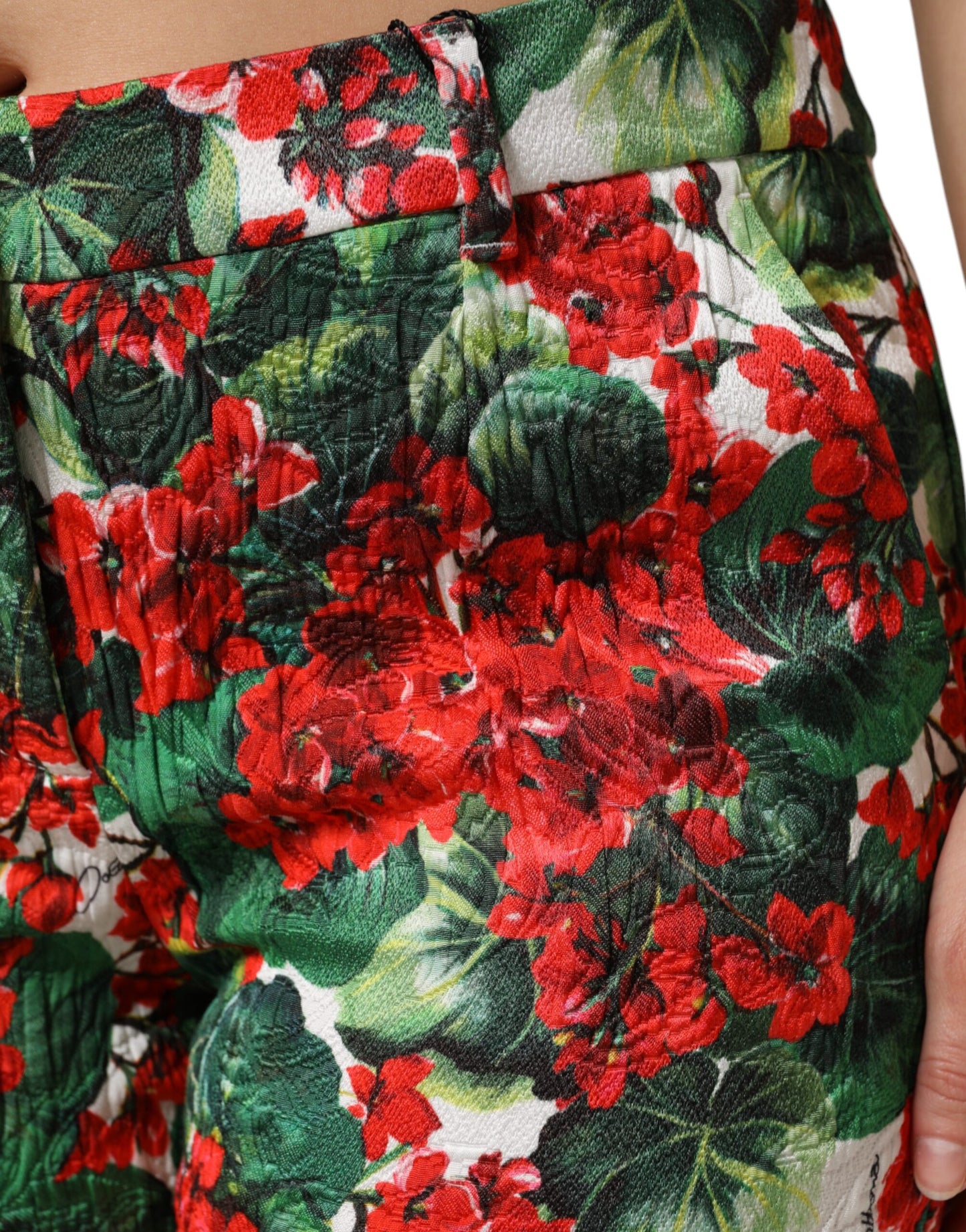 Dolce & Gabbana Multicolor Floral Print Cropped Pants Dolce & Gabbana