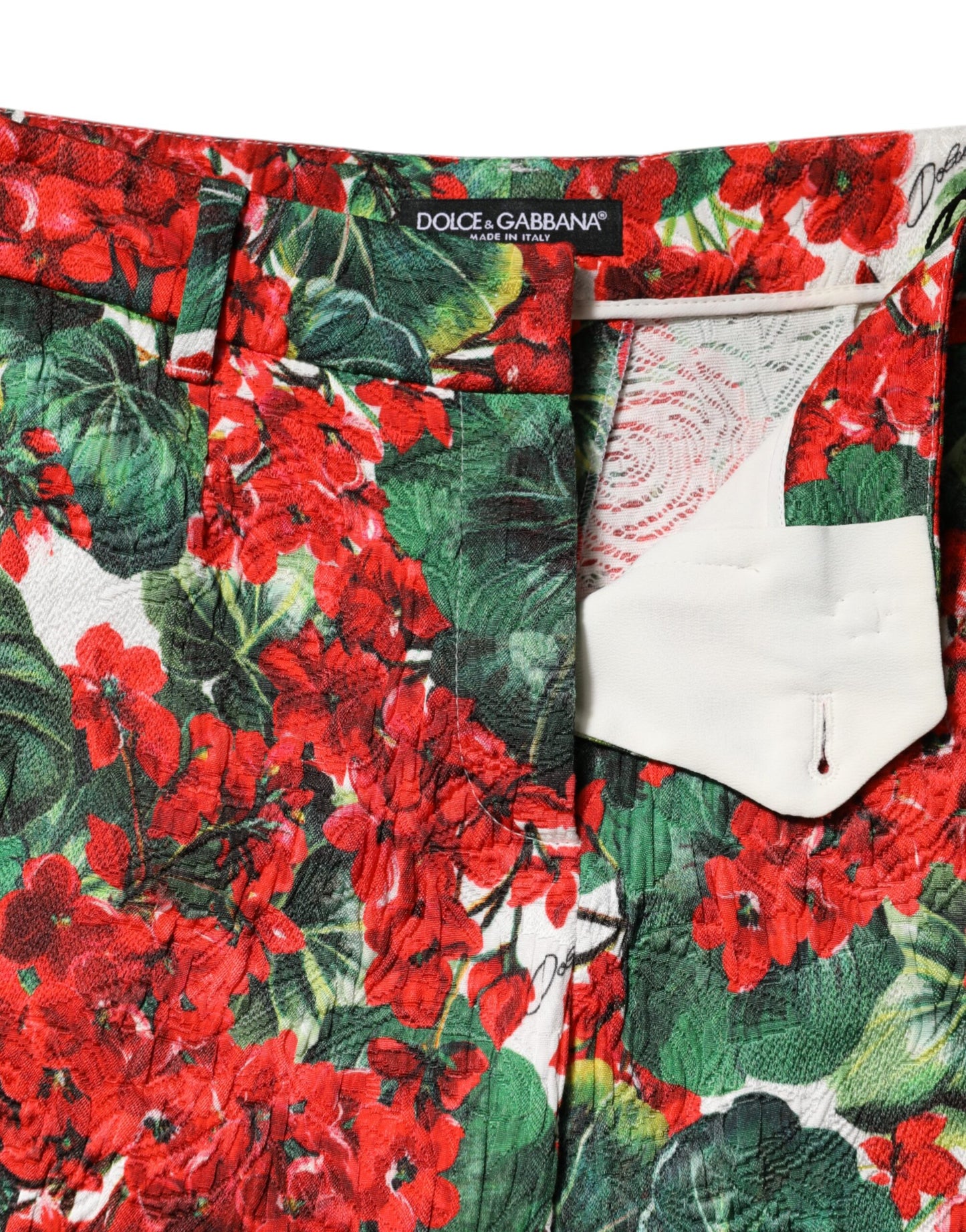 Dolce & Gabbana Multicolor Floral Print Cropped Pants Dolce & Gabbana