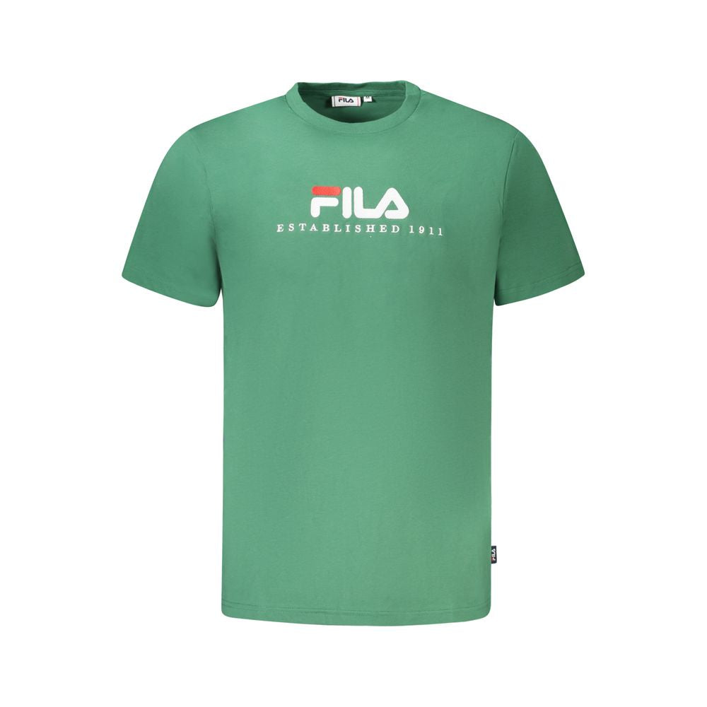 Fila Green Cotton T-Shirt Fila