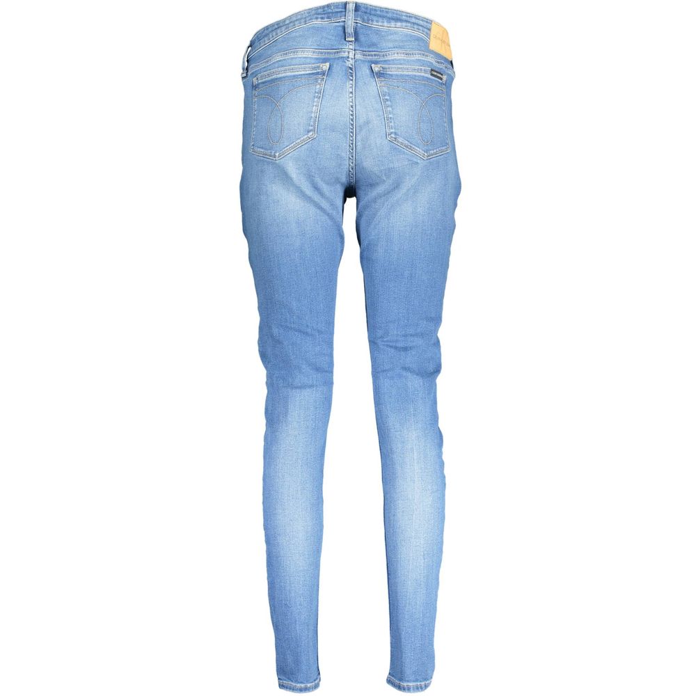 Calvin Klein Blue Cotton Jeans & Pant Calvin Klein