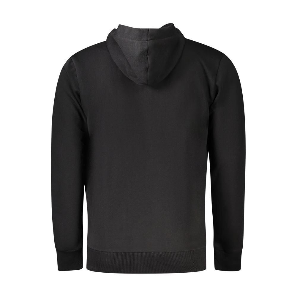 Coveri Moving Black Cotton Men Sweater Coveri Moving