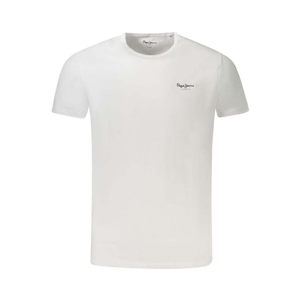 Pepe Jeans White Cotton Men T-Shirt Pepe Jeans