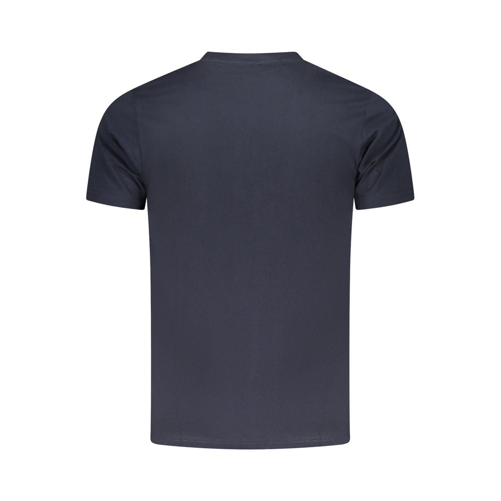 Cavalli Class Blue Cotton Men T-Shirt Cavalli Class