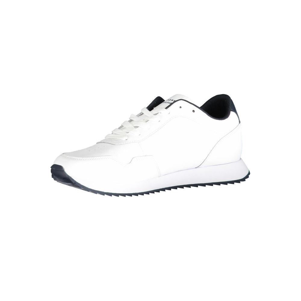 Tommy Hilfiger White Polyester Sneaker Tommy Hilfiger