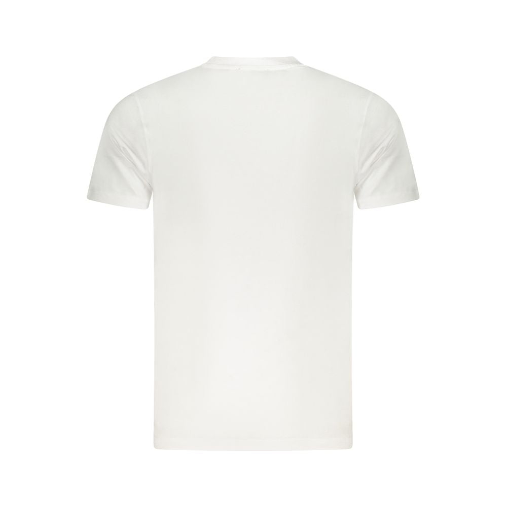 Cavalli Class White Cotton Men T-Shirt Cavalli Class
