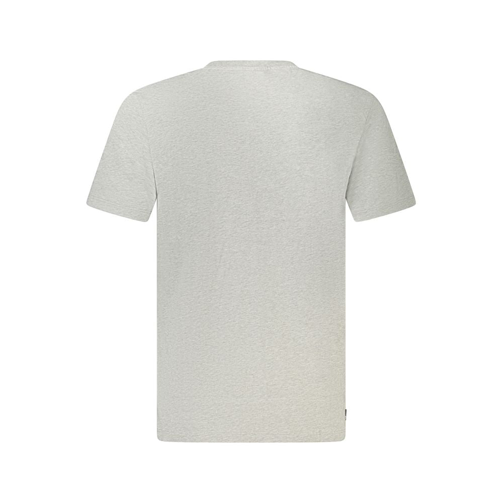 Timberland Gray Cotton Men T-Shirt Timberland