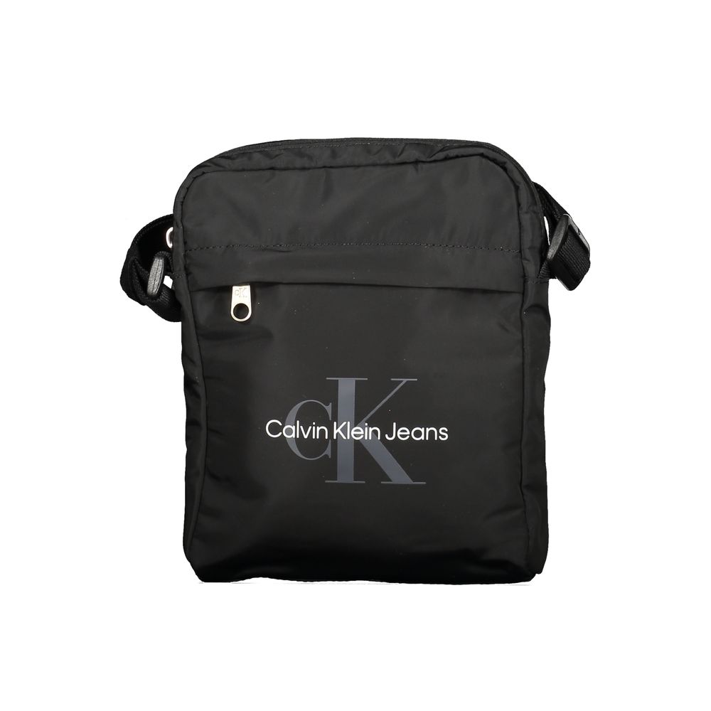 Calvin Klein Black Polyester Men Shoulder Bag Calvin Klein