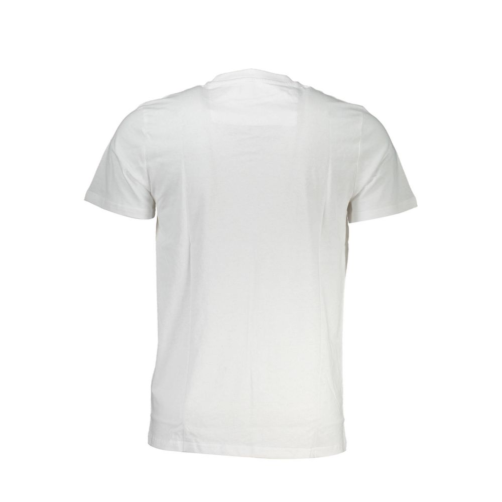 Cavalli Class White Cotton Men T-Shirt Cavalli Class