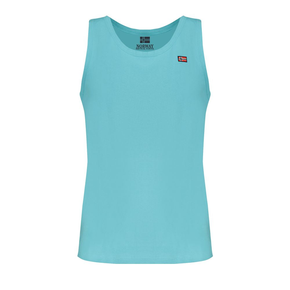 Norway 1963 Blue Cotton Men's Tank Top Norway 1963