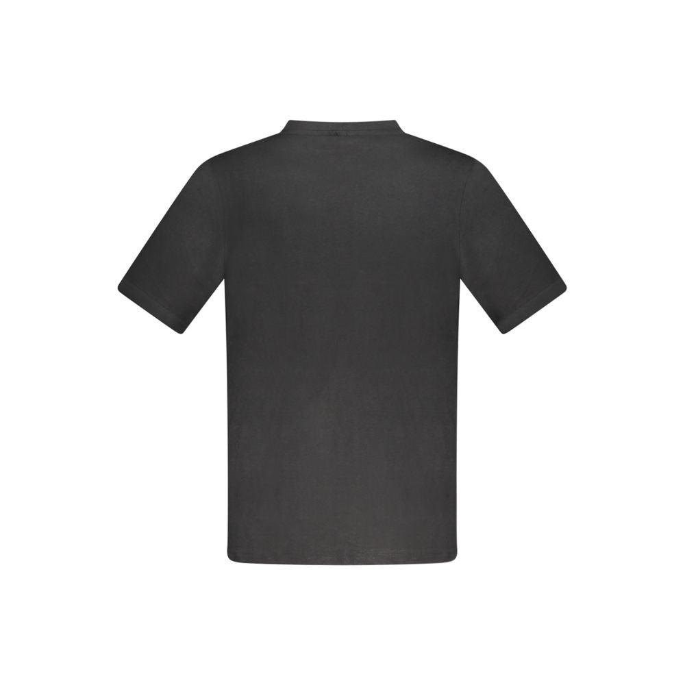 Kappa Black Cotton Men T-Shirt Kappa