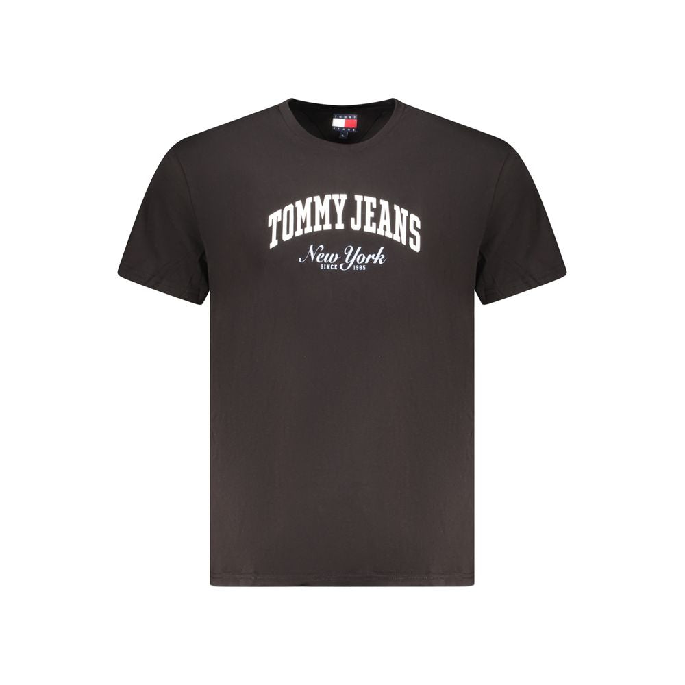 Tommy Hilfiger Black Cotton Men T-Shirt Tommy Hilfiger