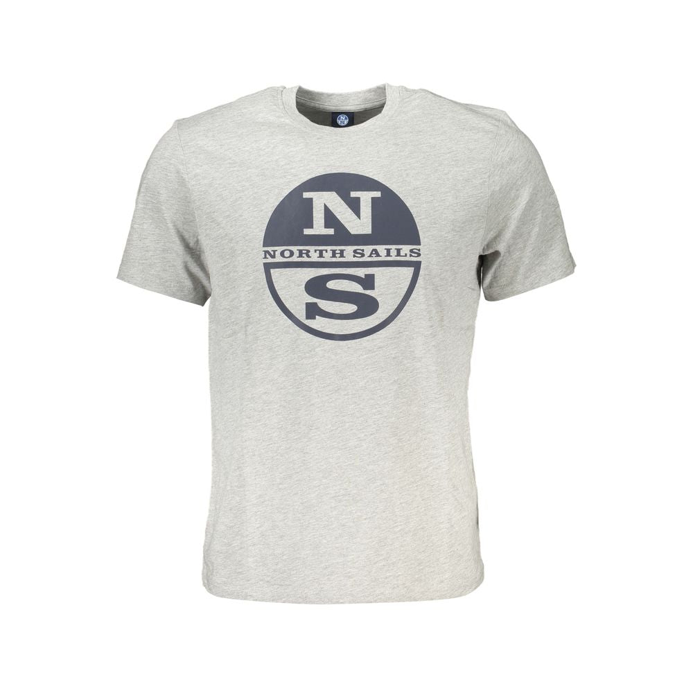 North Sails Brown Cotton Men T-Shirt North Sails