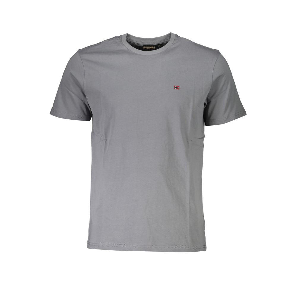 Napapijri Brown Cotton Men T-Shirt Napapijri