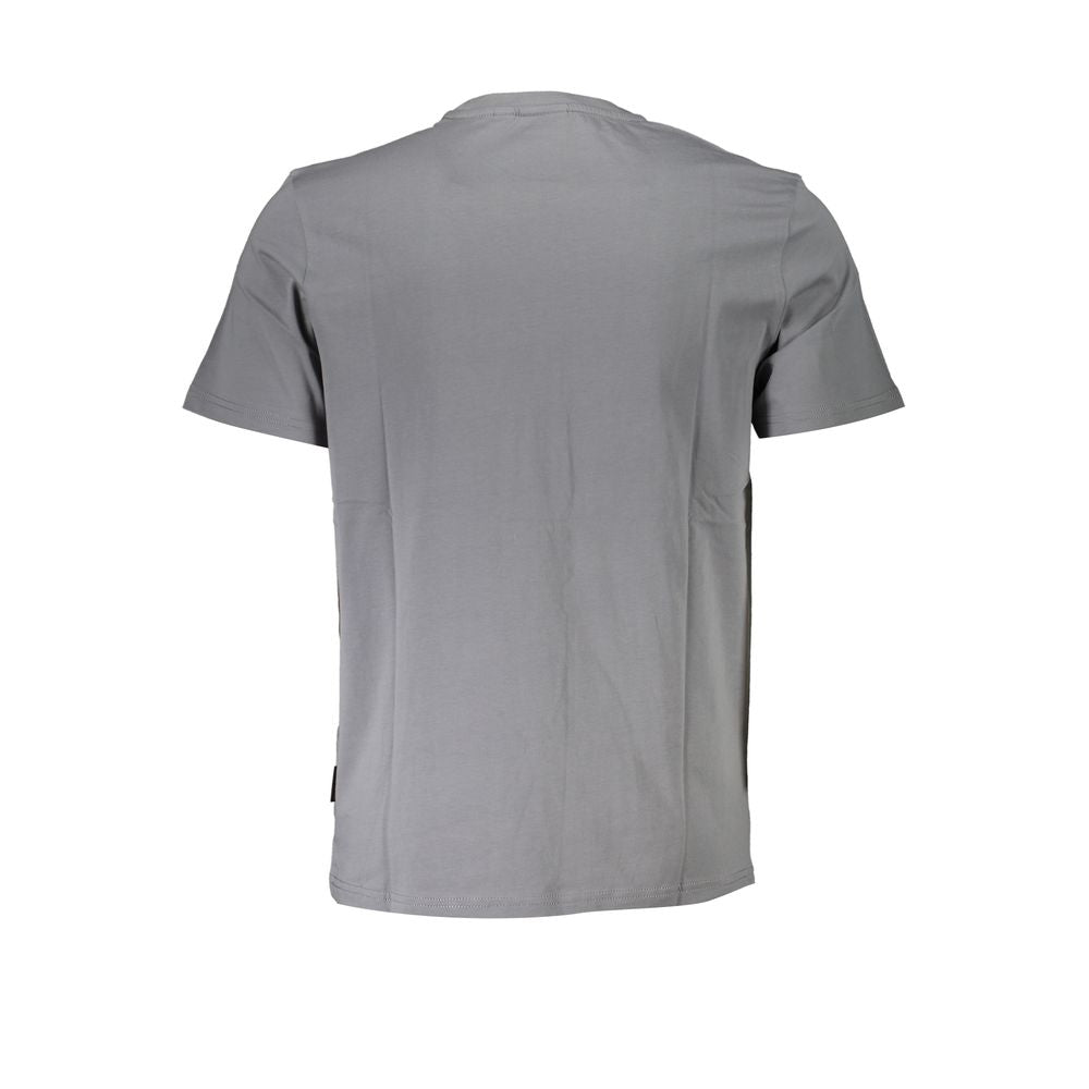 Napapijri Brown Cotton Men T-Shirt Napapijri