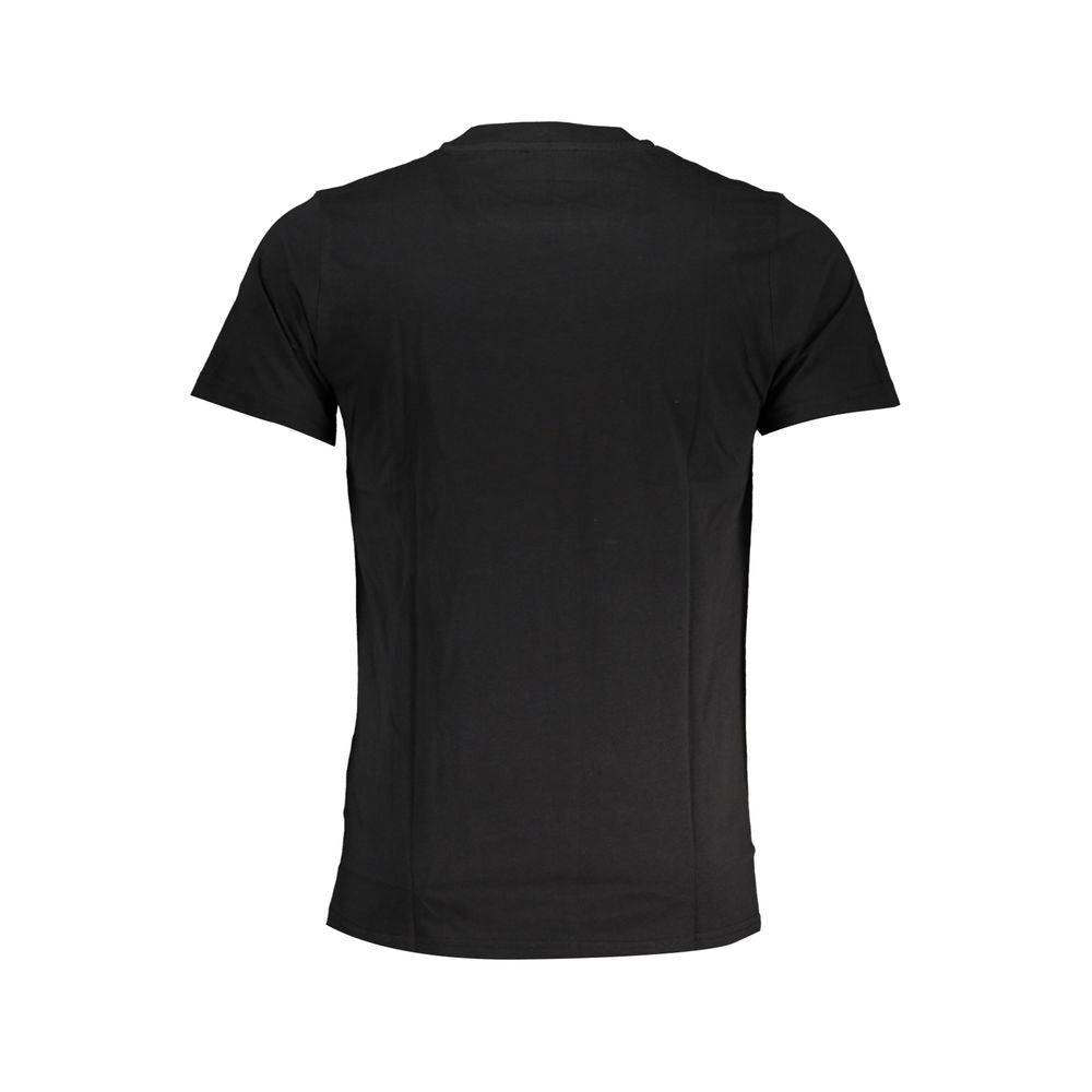 Cavalli Class Black Cotton Men T-Shirt Cavalli Class