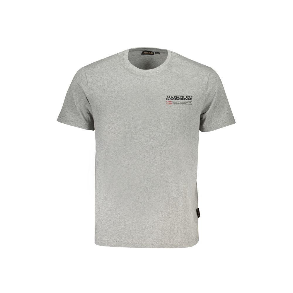 Napapijri Brown Cotton Men T-Shirt Napapijri