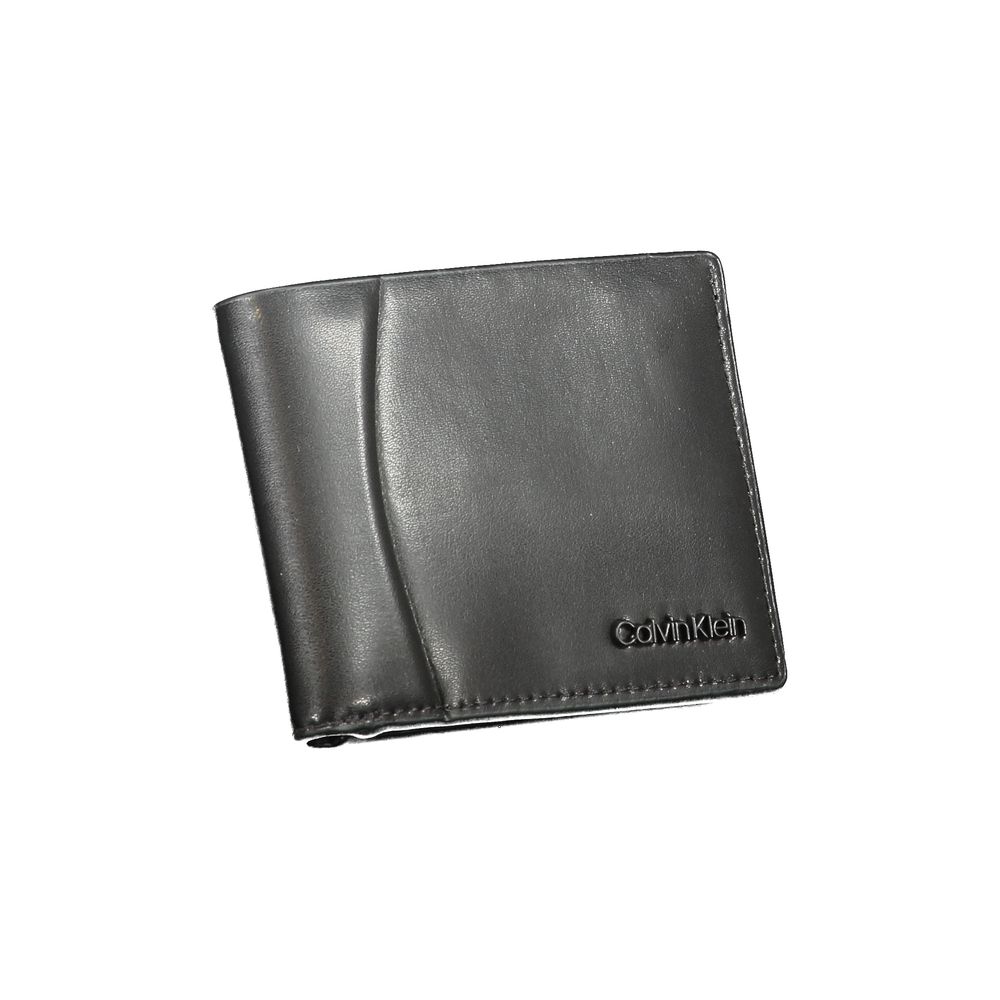 Calvin Klein Nero Leather Men Wallet Calvin Klein