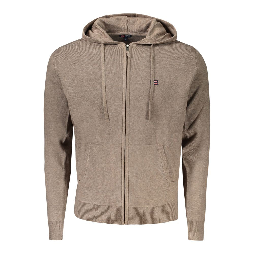 Norway 1963 Brown Polyamide Men Cardigan Norway 1963