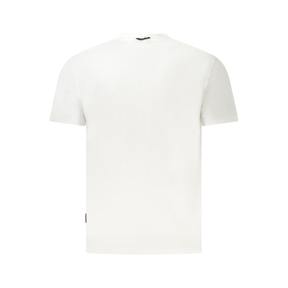 Napapijri White Cotton Men T-Shirt Napapijri