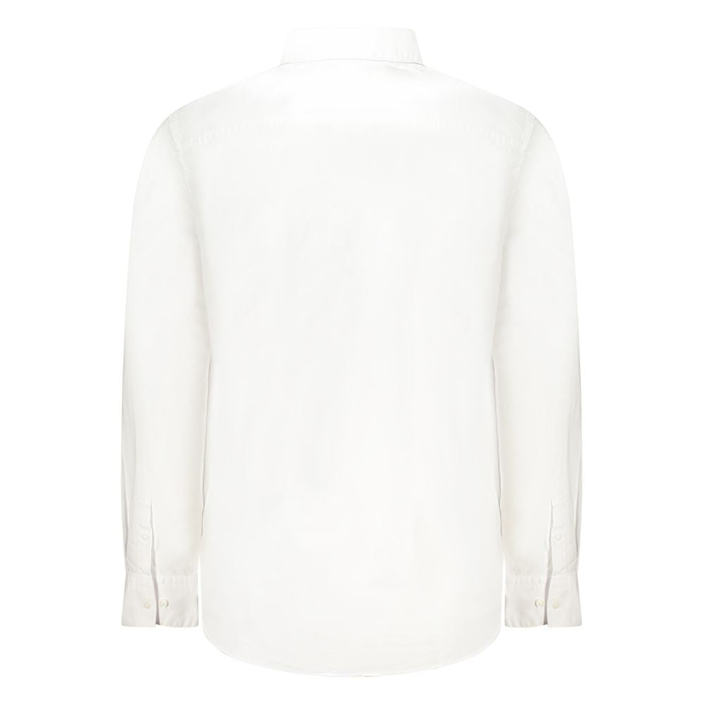 Calvin Klein White Cotton Men Shirt Calvin Klein