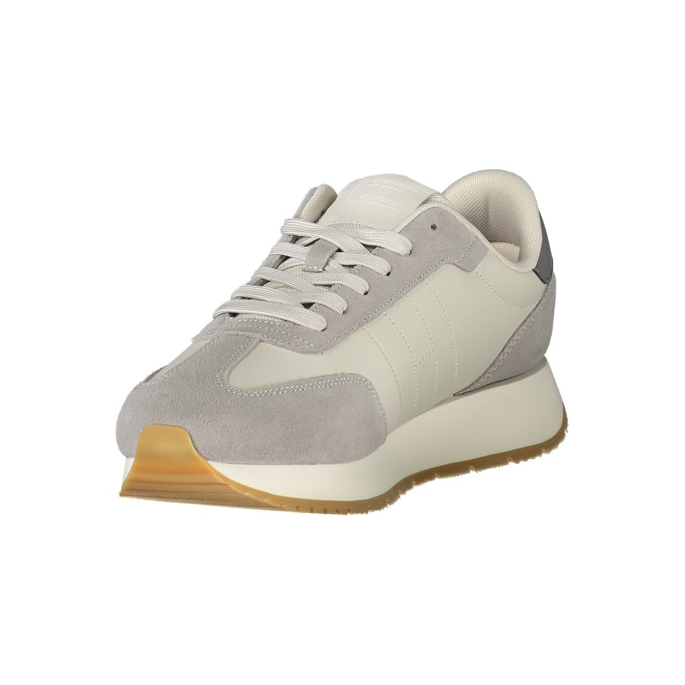 Tommy Hilfiger Grigio Polyurethane Men Sneaker Tommy Hilfiger