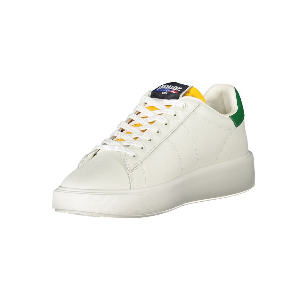 Blauer White Polyurethane Men Sneaker Blauer