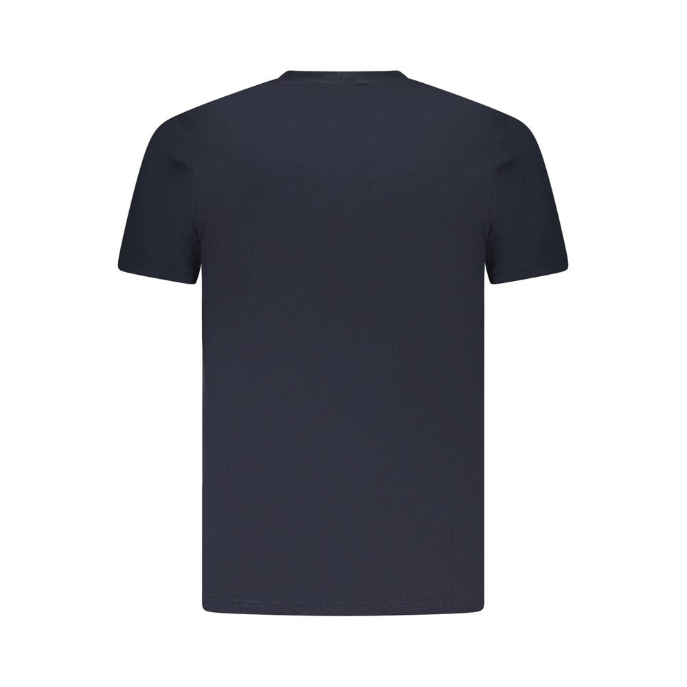 Cavalli Class Blue Cotton Men T-Shirt Cavalli Class