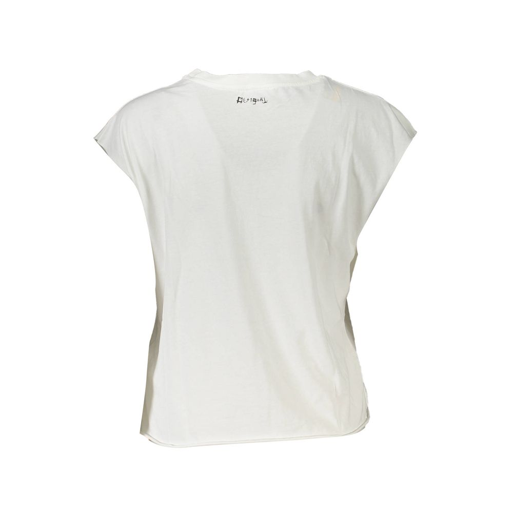 Desigual White Cotton Women Top Desigual