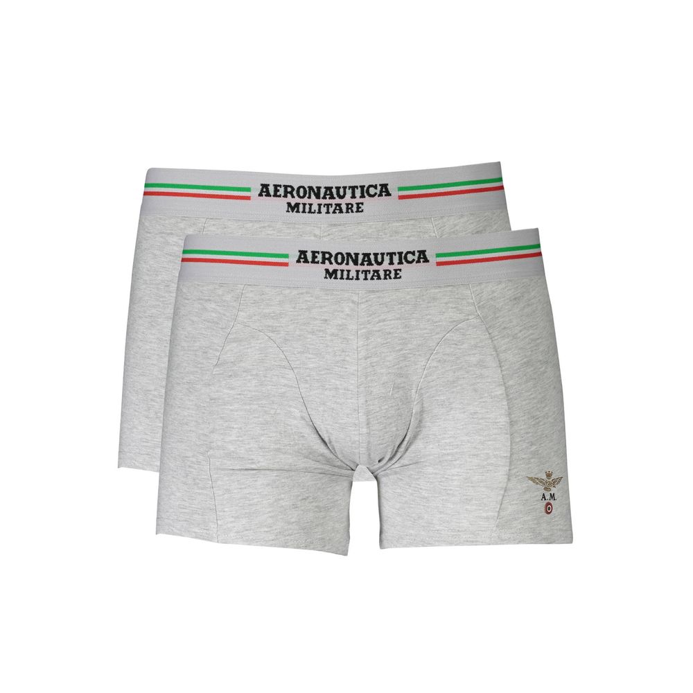Aeronautica Militare Brown Cotton Men Boxer Aeronautica Militare