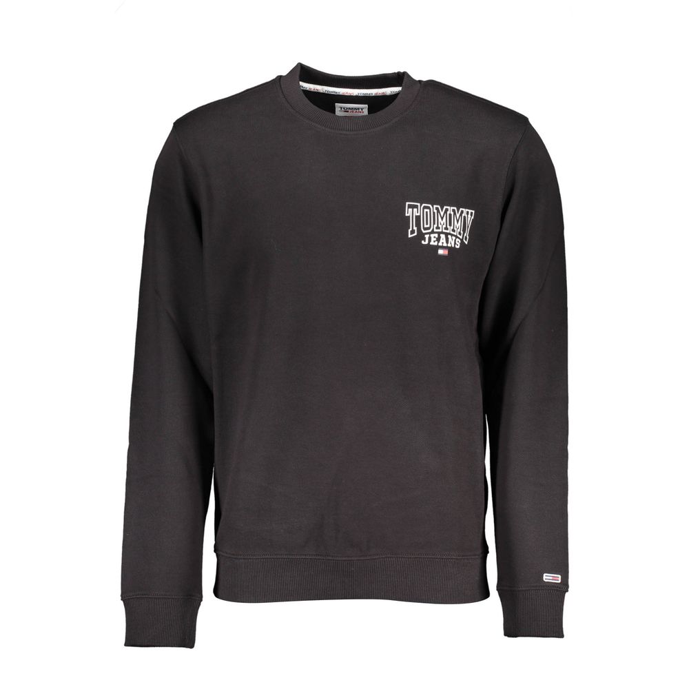 Tommy Hilfiger Black Cotton Sweater Tommy Hilfiger