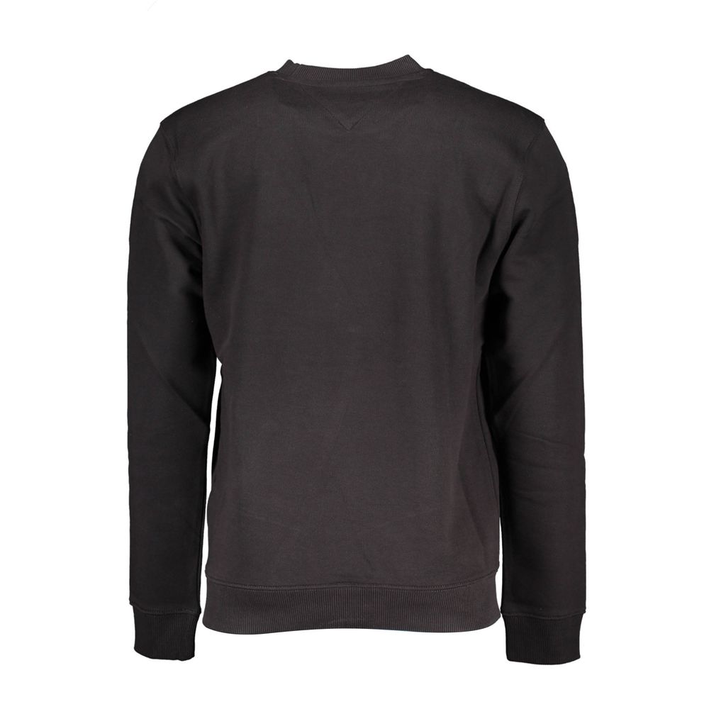 Tommy Hilfiger Black Cotton Sweater Tommy Hilfiger
